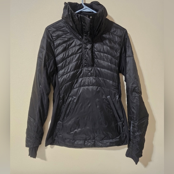 lululemon athletica Jackets & Blazers - Lululemon Down For A Run Pullover Lightweight Jacket Black Size 6